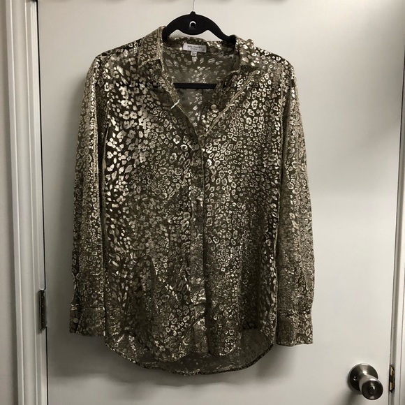Gold Equipment Leopard Blouse - Picture 13 of 14